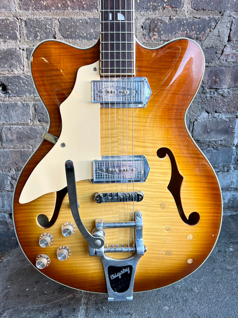2010 Kay Jazz II Vintage Reissue w/Luthier Lefty Conversion with Bigsby