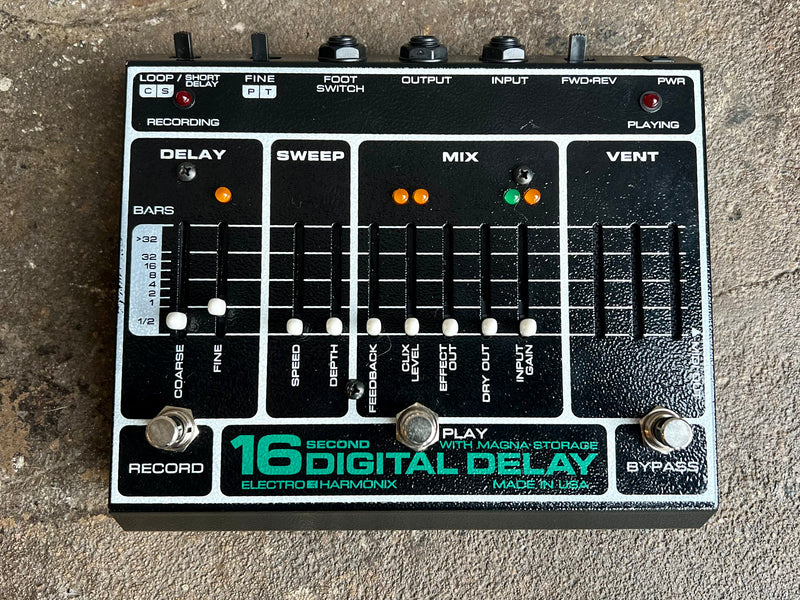 2000's Electro-Harmonix 16 Second Digital Delay Reissue with Footswitch