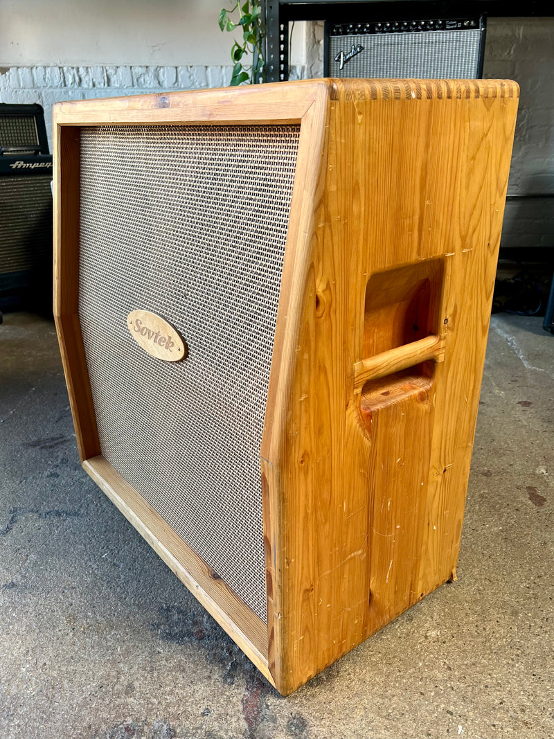 Used 90's Sovtek 412 Cab Natural Wood