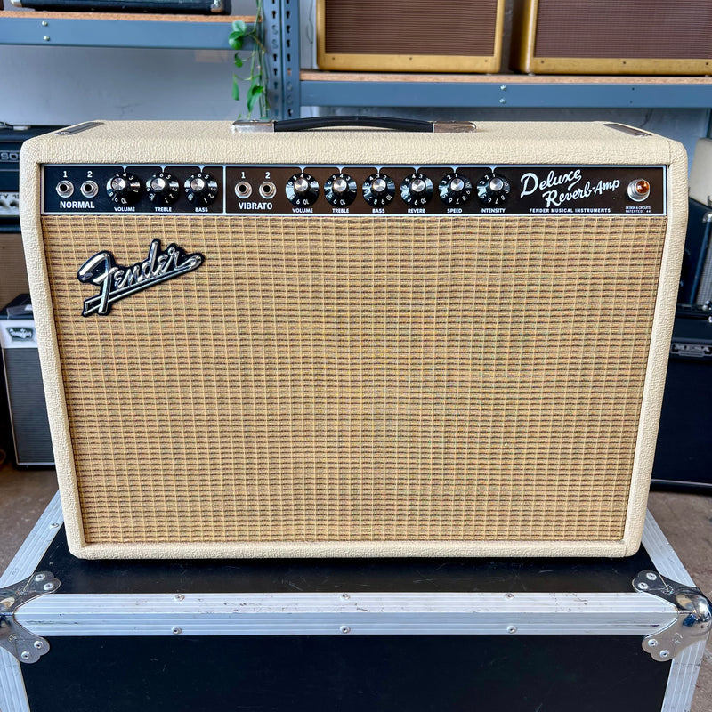 Used Fender '65 Deluxe Reverb-Amp Reissue (Limited Edition) - Blond/22 Watt 1x12 Combo