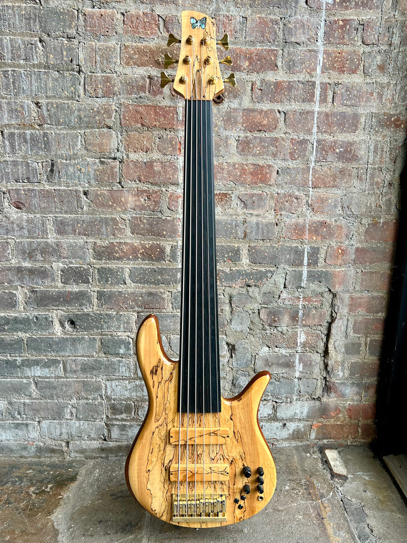 Fodera Monarch Custom 6 String Fretless Bass