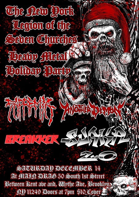 12/14/23 The New York Legion of the Seven Churches presents: Heavy Metal Holiday Party