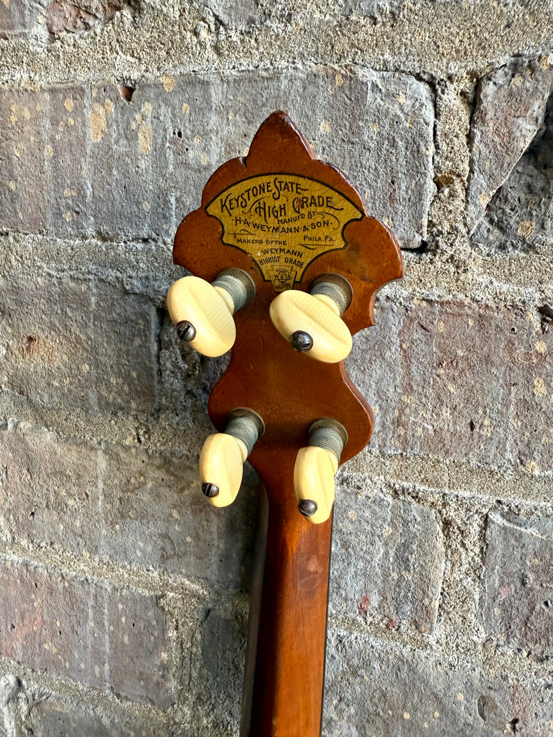 Ca. 1920 Weymann “Keystone State” 5 String Open Back Banjo