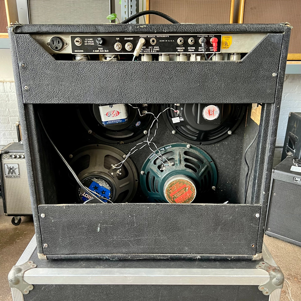 fender super reverb pedal 1974 Fender Super Reverb 2-Channel 40-Watt 4x10" Silverface
