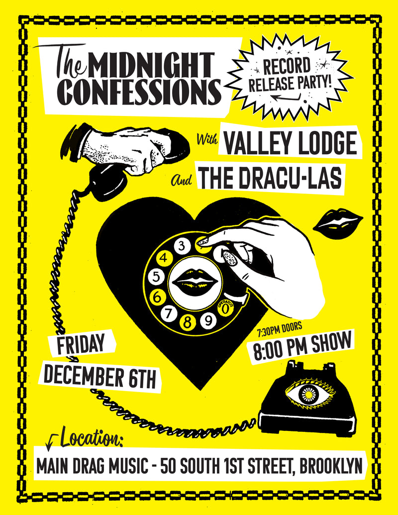 12/06/24 The Midnight Confessions Record Release w/ Valley Lodge / Dracu-las