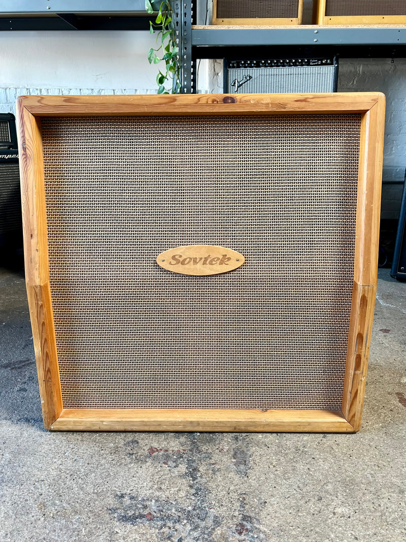 Used 90's Sovtek 412 Cab Natural Wood