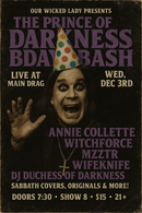 12/03/25 OWL Presents The Prince of Darkness Birthday Bash w/ Annie Colette / Witchforce / Mzztr / Wifeknife & DJ Duchess of Darkness