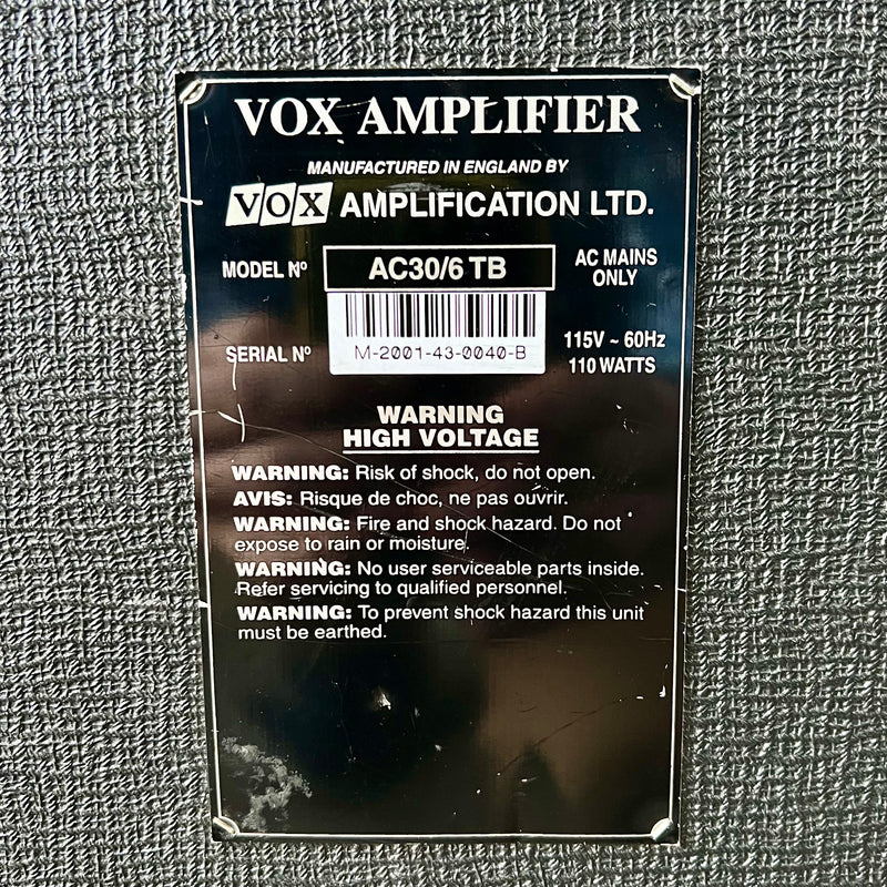 2001 Vox AC30/6TB