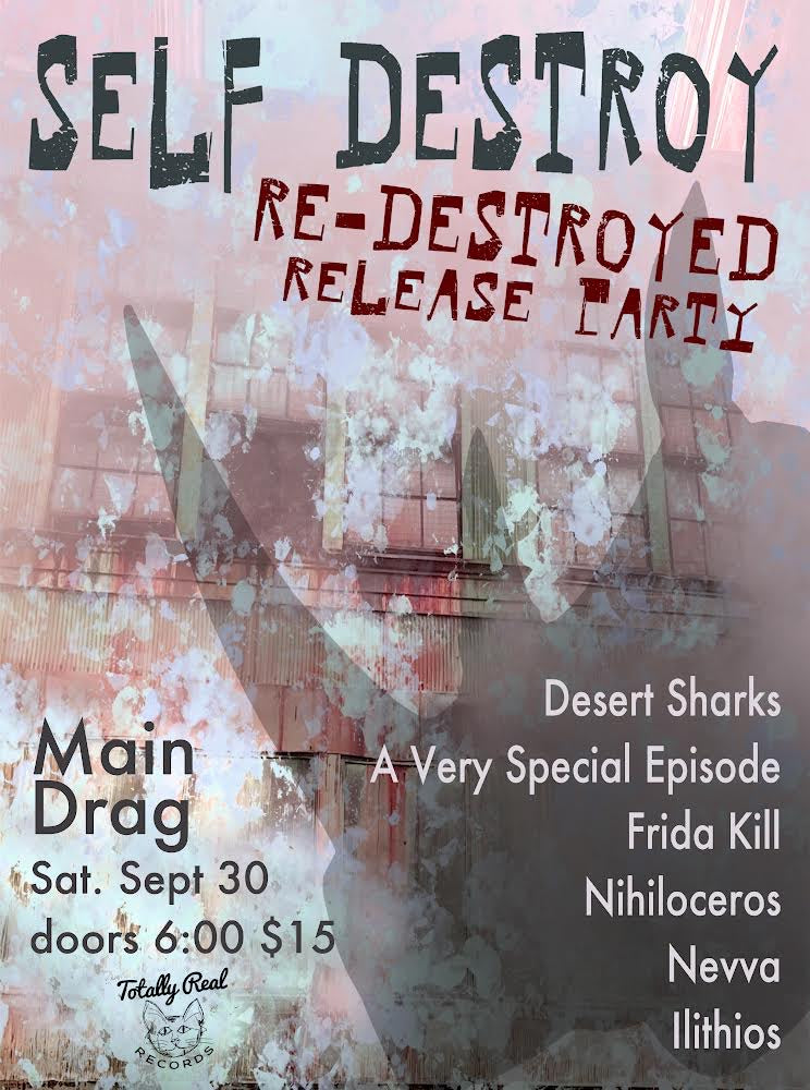 9/30/23- Nihiloceros Release Party w/ Desert Sharks, A Very Special Episode, Frida Kill, Nihiloceros, Nevva, Ilithios