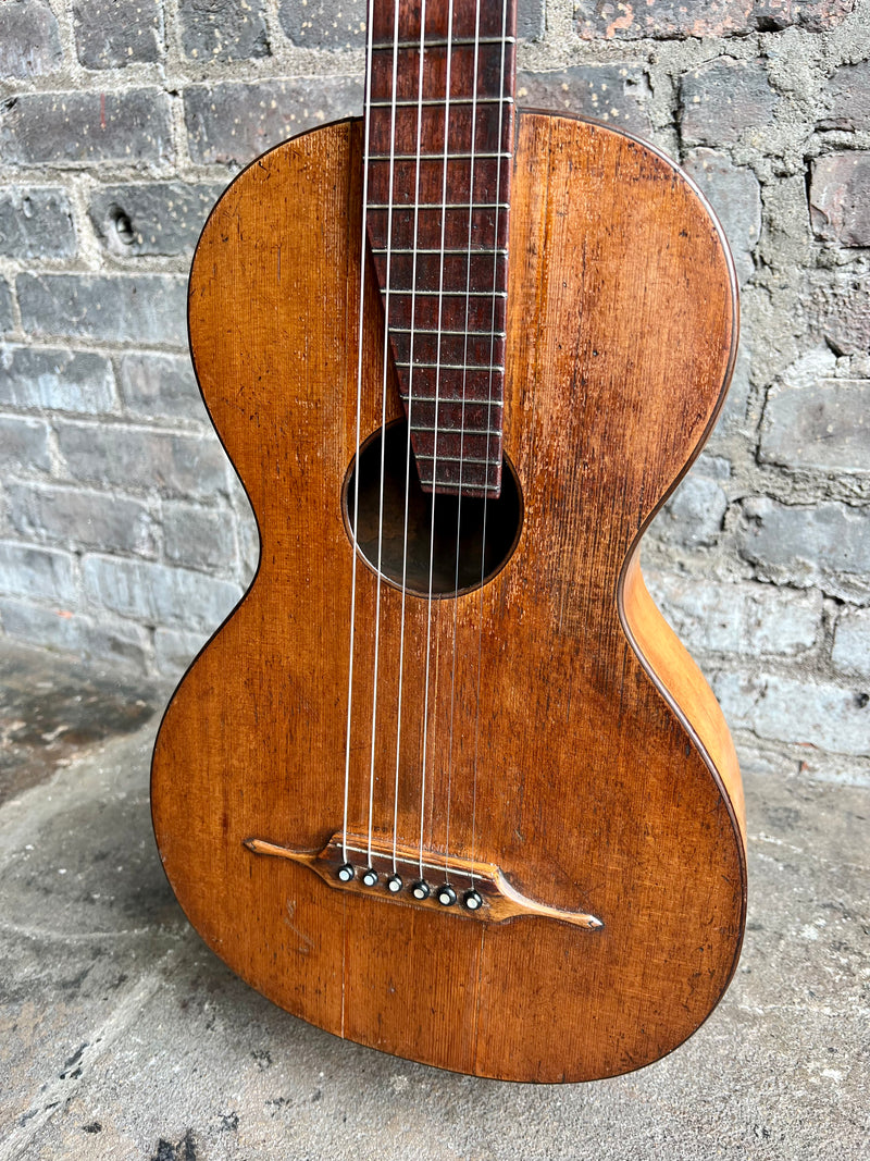No-name ca.1900 Parlor Guitar w/Extended Fingerboard
