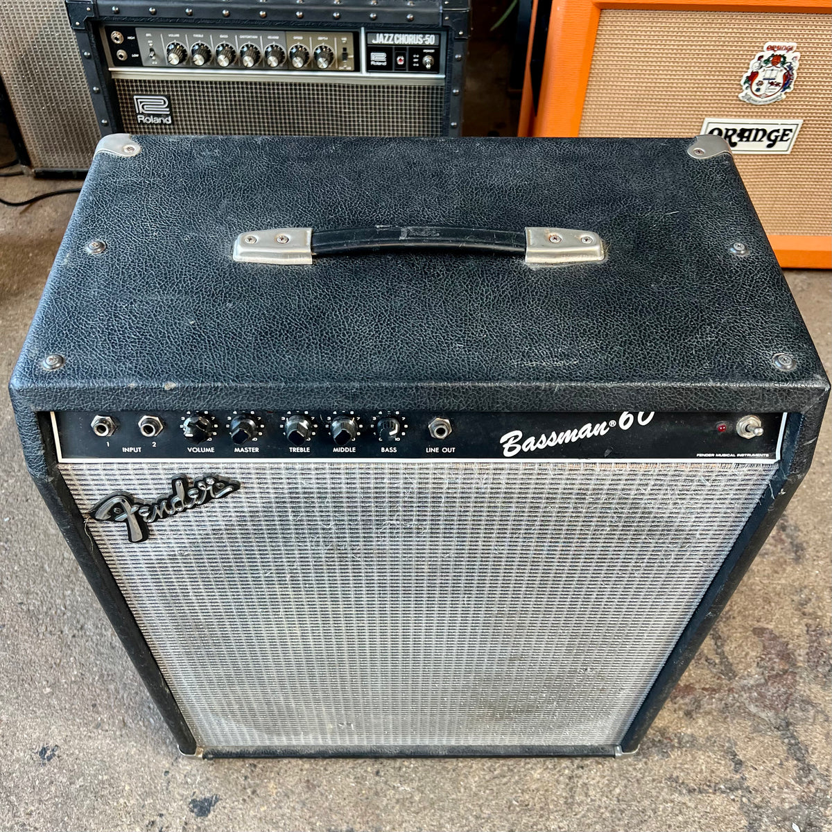 ベース Vintage Fender Bass Man 60 Amplifier 1980's Fender Bassman 60