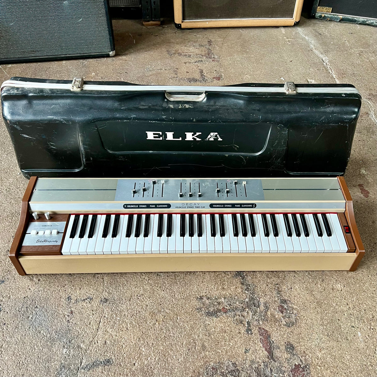 elka bass pedals 1970's Elka Rhapsody 610