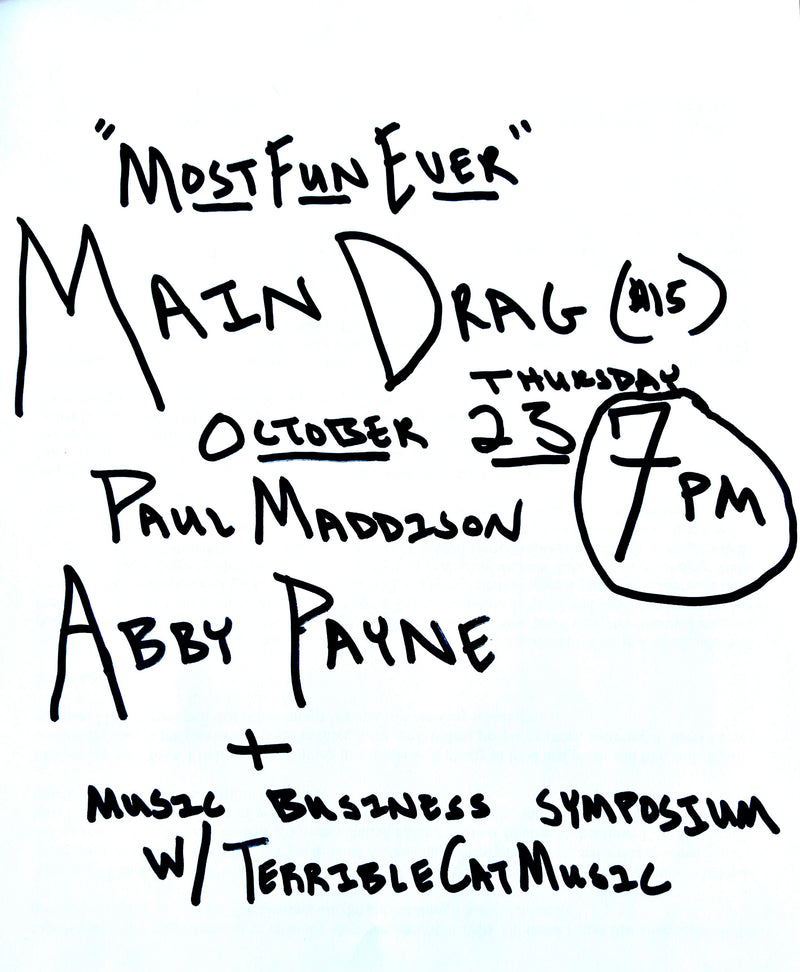 10/23/25 Abby Payne / Paul Maddison / TerribleCat Music