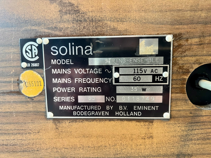 1970's Solina Arp String Ensemble