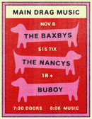 11/08/25 The Baxbys / The Nancys / Buboy