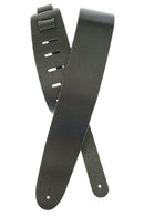 D'Addario Basic Classic Leather Guitar Strap, Black
