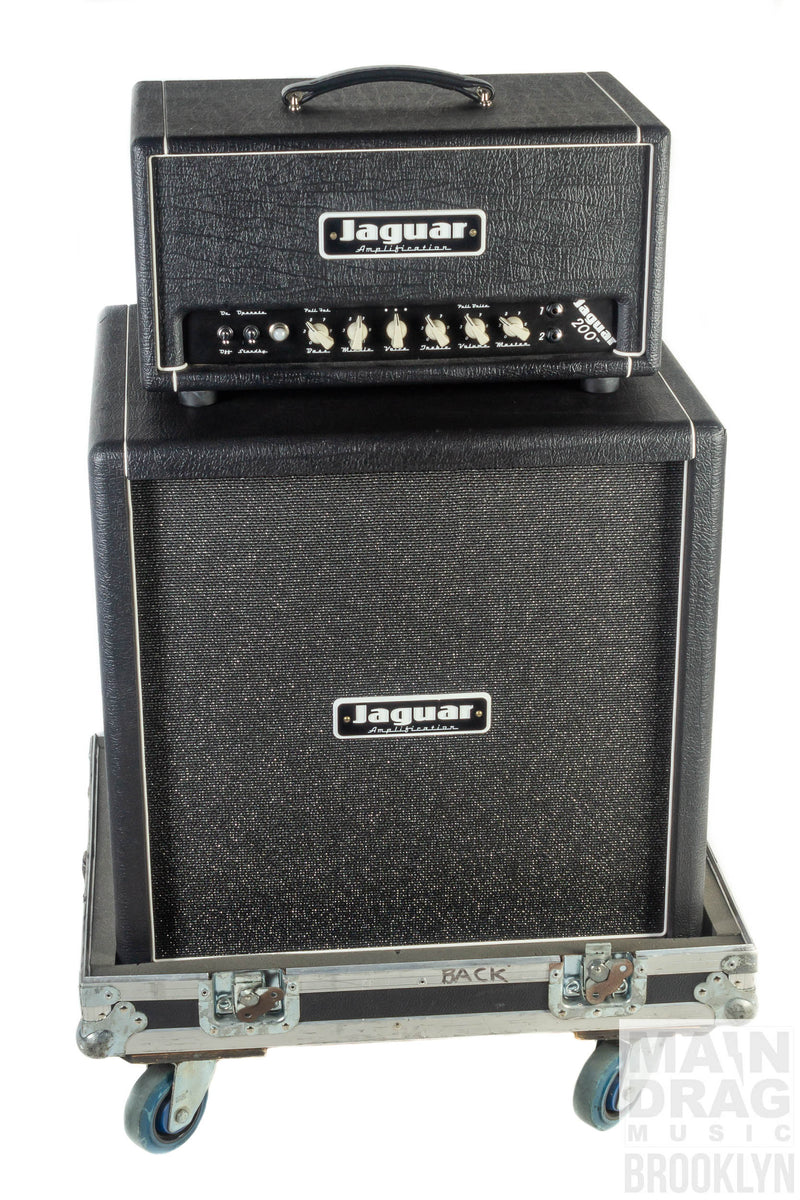 2011 Jaguar Bass 200 Amplifier and 4x10 Speaker Cabinet Black