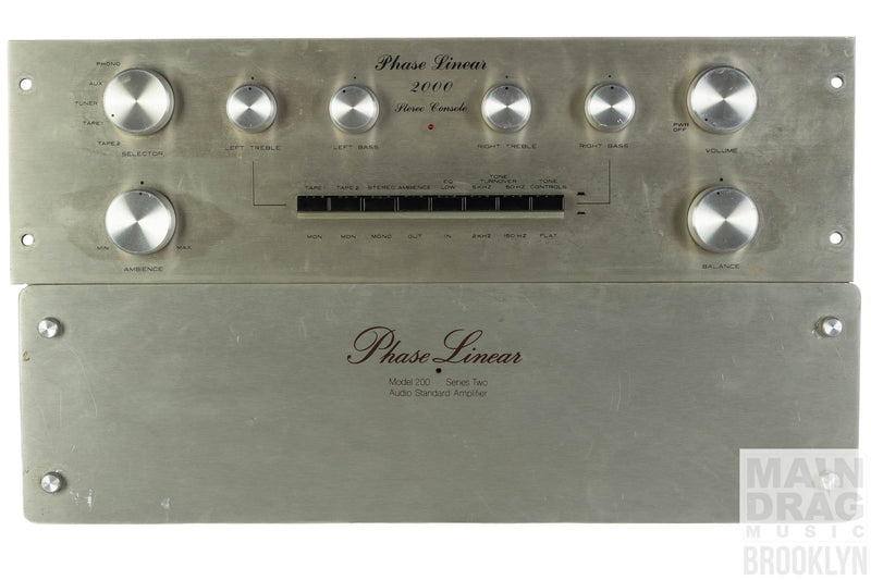 1970's Phase Linear 2000 Stereo with Model 200 Series Two Amplifier