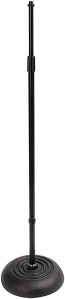 On Stage Quarter-Turn Round-Base Mic Stand MS7201QTR