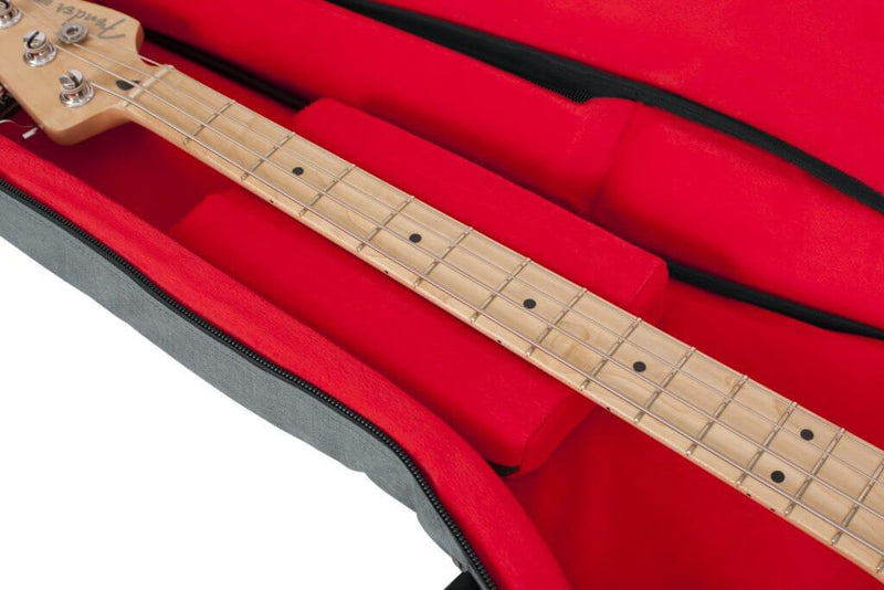 Gator Transit Series Bass Guitar Gig Bag with Light Grey Exterior