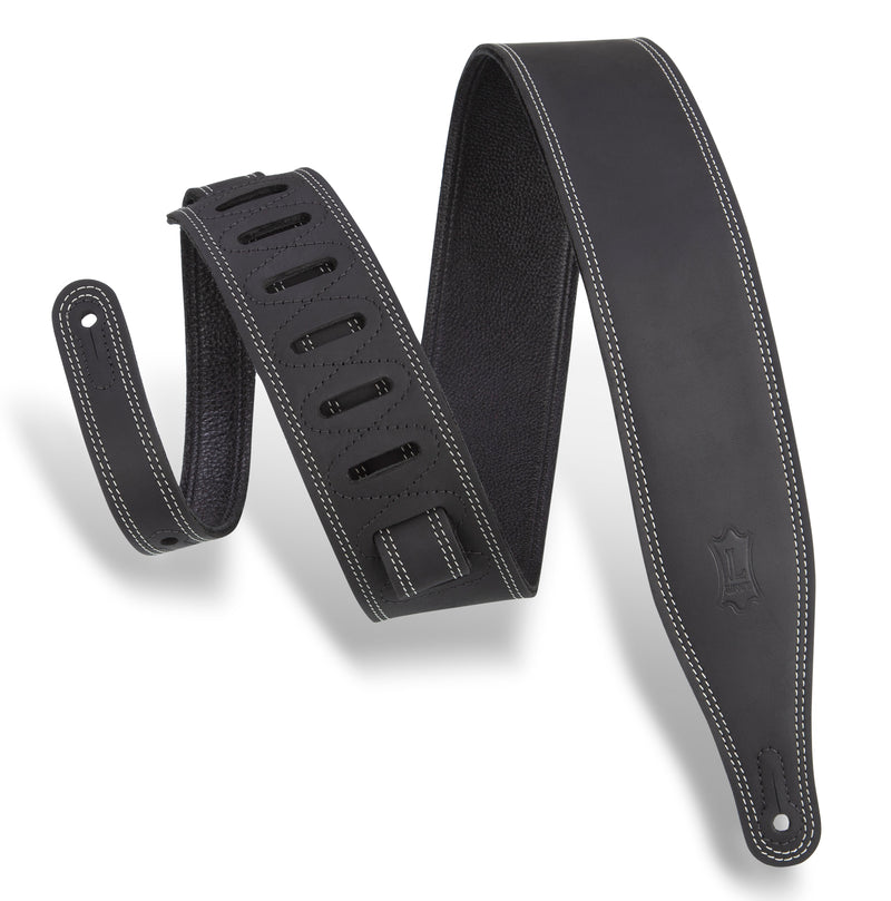 Levy's 2 1/2" Pull-up Leather Guitar Strap With Soft Garment Leather Backing