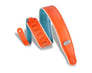 Levy's 2 3/4" Reversible Vinyl Guitar Strap Orange/Teal