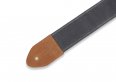 Levy's 2" Waxed Canvas Guitar Strap with Cotton Backing and Antique Brass Slide and Loop