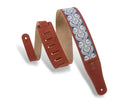 Levy's PRINT SERIES Embellish Suede Guitar Strap