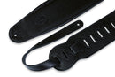 Levy's 4 1/2" Black Logo Garment Leather Bass Strap With Foam Padding Black