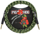 Pig Hog “Camouflage“, 10ft 1/4"-1/4" Instrument Cable