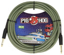 Pig Hog “Jamaican Green”, 20ft Vintage Series Instrument Cable