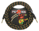 Pig Hog Rasta Stripes Instrument Cable, 20ft