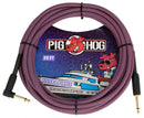 PIG HOG "RIVIERA PURPLE" INSTRUMENT CABLE, 20FT RIGHT ANGLE