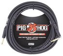 Pig Hog 18.5ft 1/4" -1/4" right angle 8mm Inst. Cable