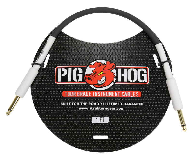 Pig Hog 1ft 1/4"-1/4" 8mm Inst. Cable