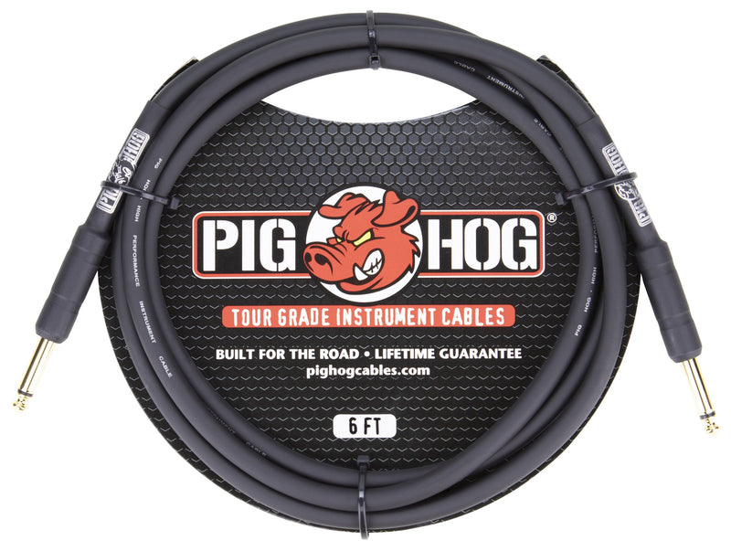 Pig Hog 6ft 1/4" -1/4" 8mm Inst. Cable