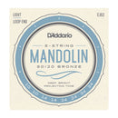 D'Addario EJ62 80/20 Bronze Mandolin Strings, Light, 10-34