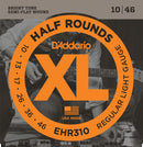 D'Addario EHR310 Half Round Electric Guitar Strings, Regular Light, 10-46