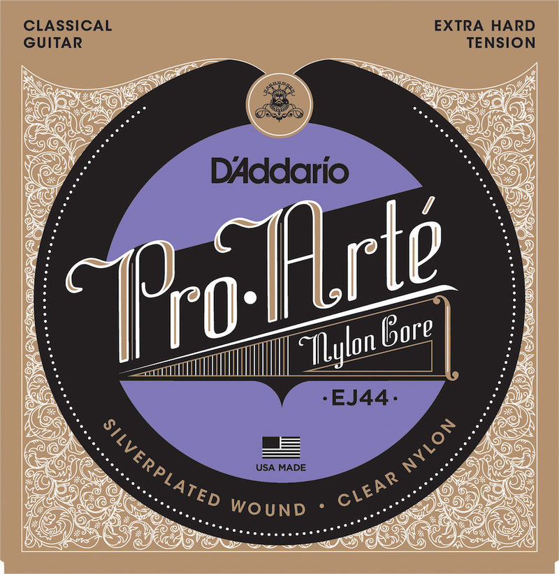 D'Addario EJ44 Pro-Arte Nylon Classical Guitar Strings, Extra-Hard Tension