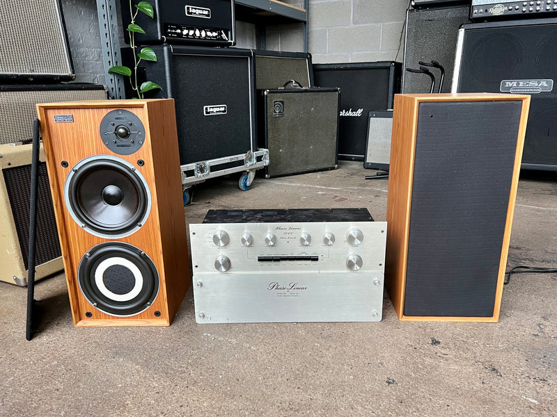 1970's Phase Linear 2000 Stereo Console with Model 200 Power Amp and Celestion Ditton 15 XR Speakers