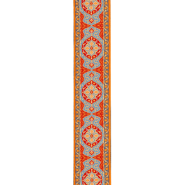 Eco-Comfort Persian Woven Guitar Strap, Orange
