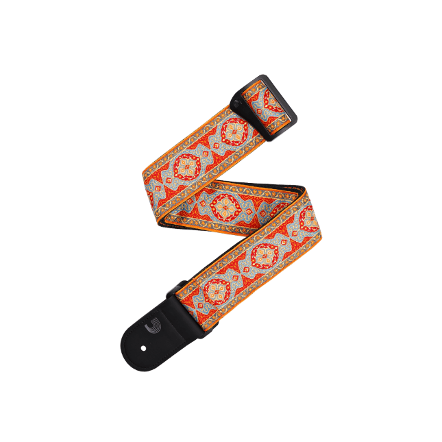 Eco-Comfort Persian Woven Guitar Strap, Orange