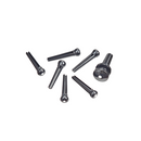 D'Addario Injected Molded Bridge Pins with End Pin Set, Ebony with Ivory Dot