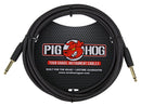 Pig Hog "Back in Black", 10ft Vintage Series Instrument Cable